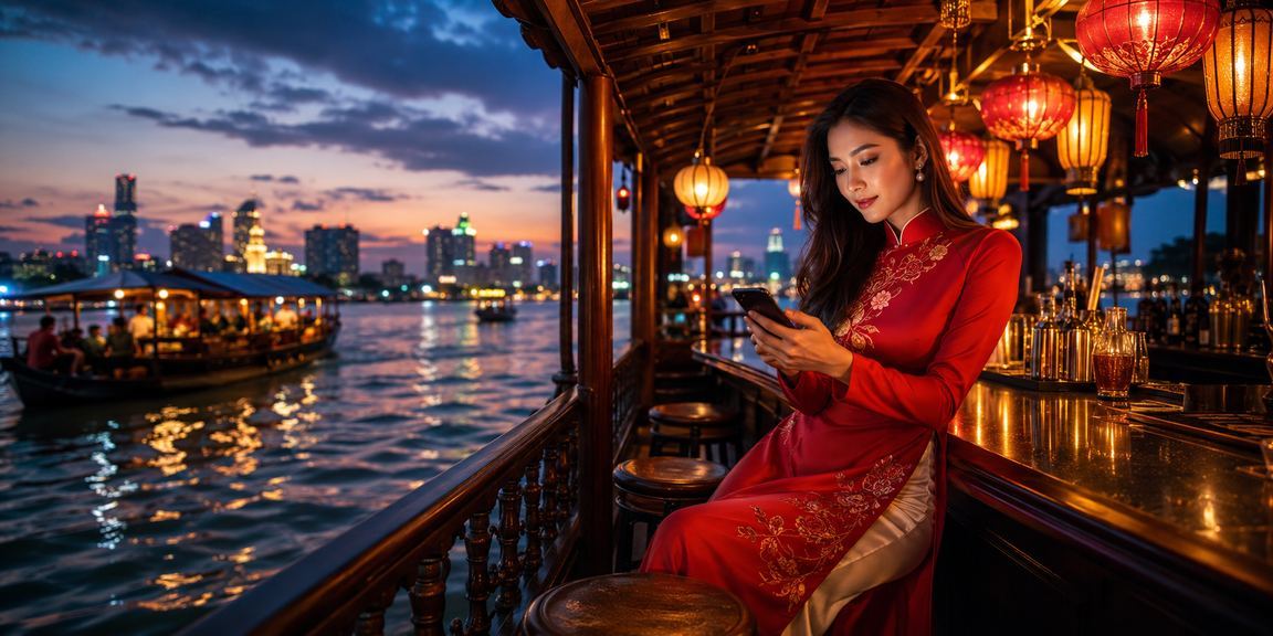 Người chơi VIP tại Sài Gòn trải nghiệm casino trực tuyến với phong cách áo dài